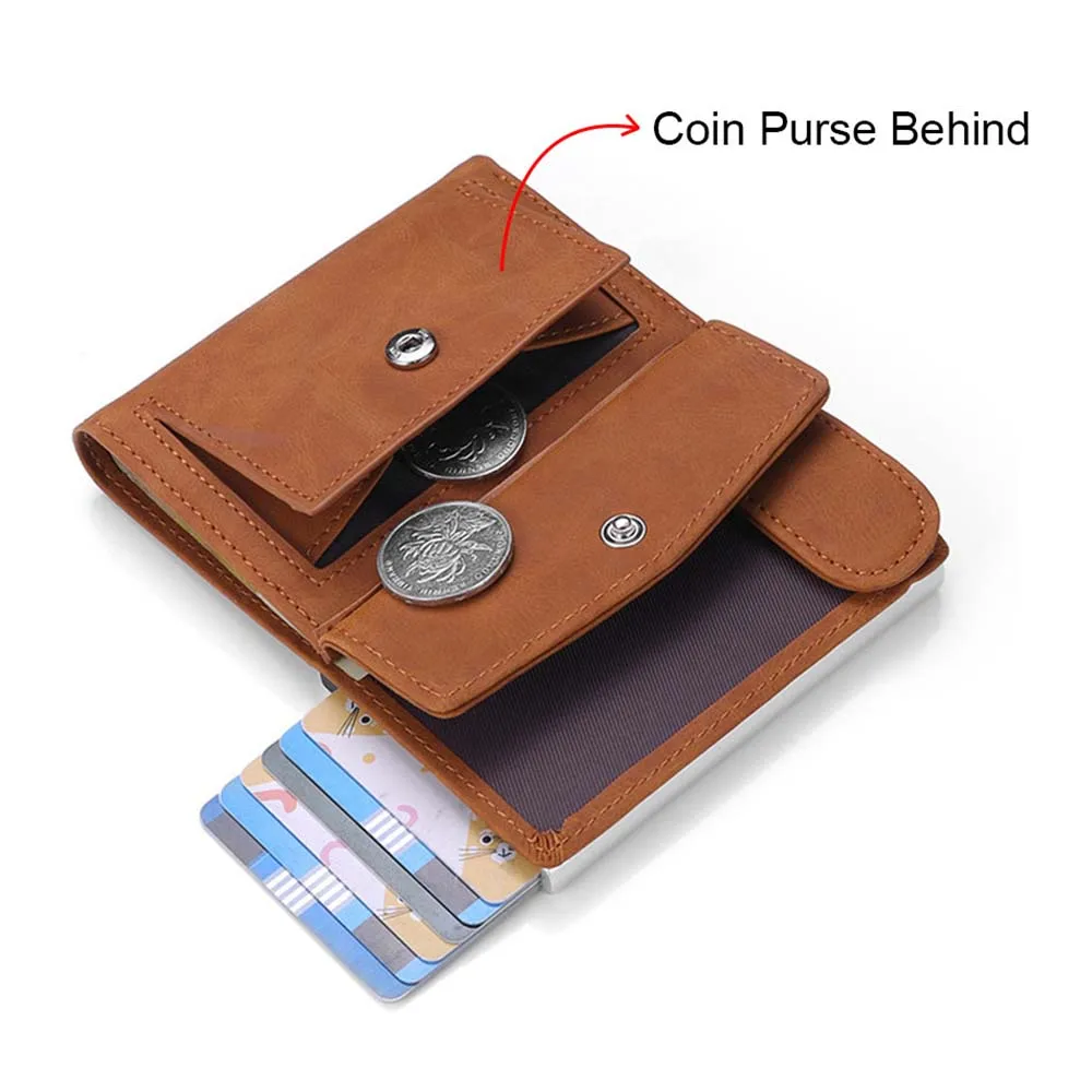 Men Wallets Anti-theft Credit Card Holder Slim Thin Smart Magic Wallet Small Short Coin Purse Male Brown Wallet
Men Wallets Anti-theft Credit Card Holder Slim Thin Smart Magic Wallet Small Short Coin Purse Male Brown Wallet