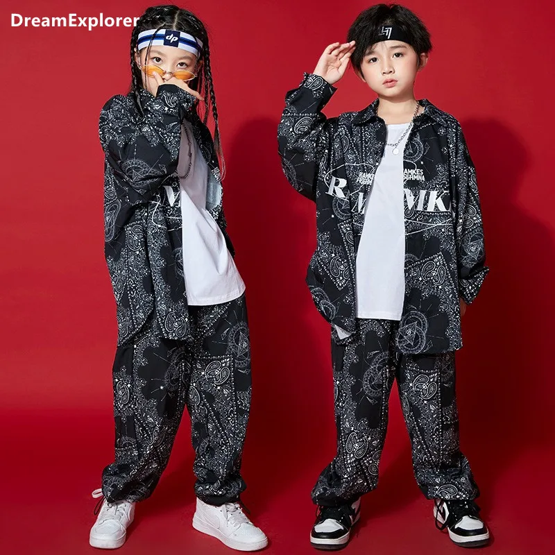 Рубашка с длинным рукавом для мальчиков и девочек, Уличная Одежда для танцев, джоггеры, блузка в стиле хип-хоп, спортивные брюки с принтом пе...
Рубашка с длинным рукавом для мальчиков и девочек, Уличная Одежда для танцев, джоггеры, блузка в стиле хип-хоп, спортивные брюки с принтом пе...