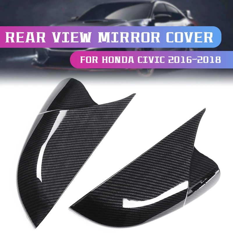 Horn Shape ABS Carbon Fiber Style Rear View Side Mirror Cover Rearview Caps For Honda For Civic 10th 2016 2017 2018
Horn Shape ABS Carbon Fiber Style Rear View Side Mirror Cover Rearview Caps For Honda For Civic 10th 2016 2017 2018