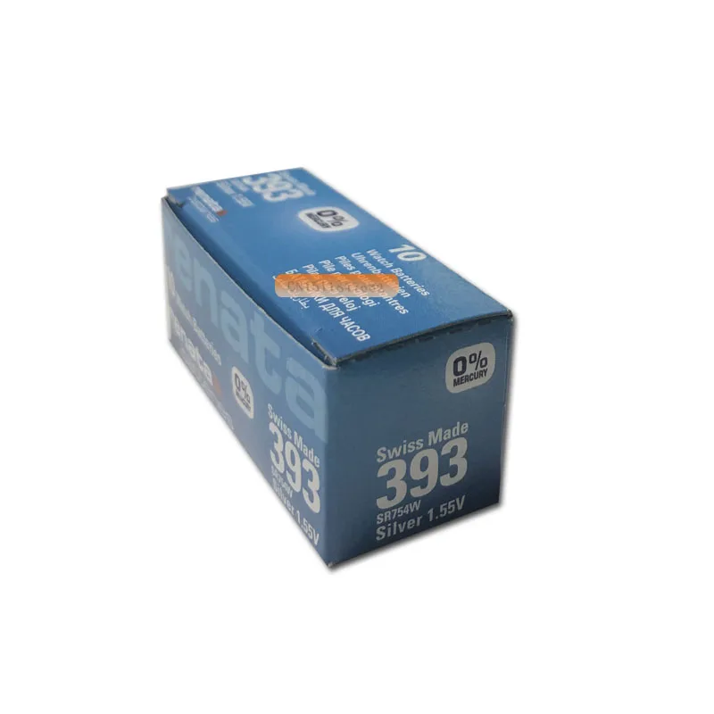 100 X renata Silver Oxide Watch Battery 393 SR754W 754 1.55V 100% original brand battery | Электроника