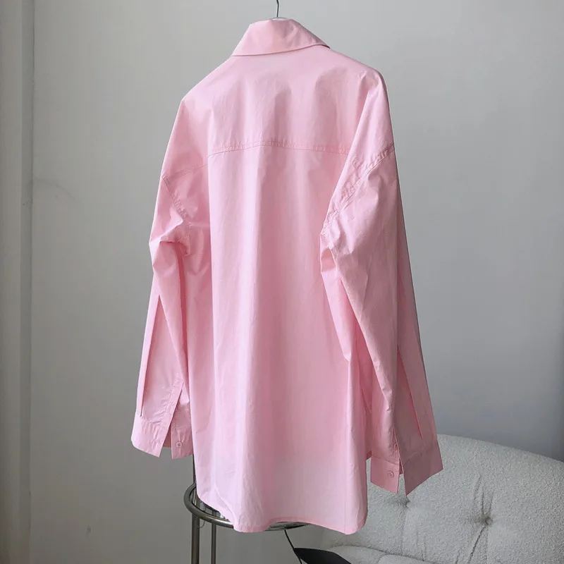 Loose Slim Cotton Long-sleeved Shirt Top Women New Autumn And Winte Fashion Casual Pointed Collar Solid Color
Loose Slim Cotton Long-sleeved Shirt Top Women New Autumn And Winte Fashion Casual Pointed Collar Solid Color