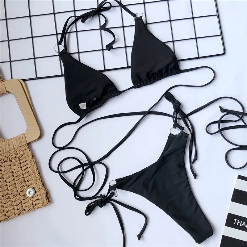 New Bikini Summer Beach Beachwear Suit Biquini Lace Up Sexy Female Swimwear Bikini Solid Color Bandage Bikini Set Swimwear 2021
New Bikini Summer Beach Beachwear Suit Biquini Lace Up Sexy Female Swimwear Bikini Solid Color Bandage Bikini Set Swimwear 2021