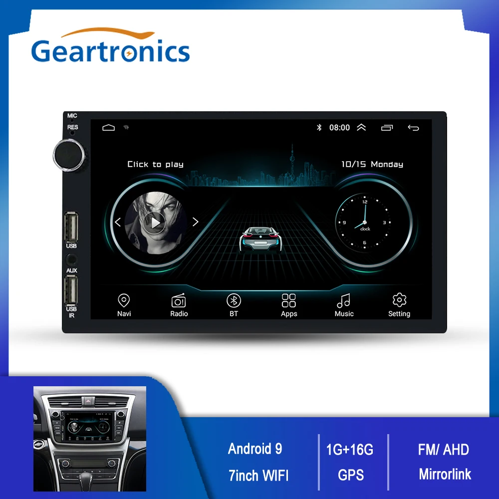 Car 7inch Android9.0 Car Multimedia Player Bluetooth WiFi 1GB+16GB GPS RDS FM Car Stereo Radio Supports AHD Rearview Camera
Car 7inch Android9.0 Car Multimedia Player Bluetooth WiFi 1GB+16GB GPS RDS FM Car Stereo Radio Supports AHD Rearview Camera