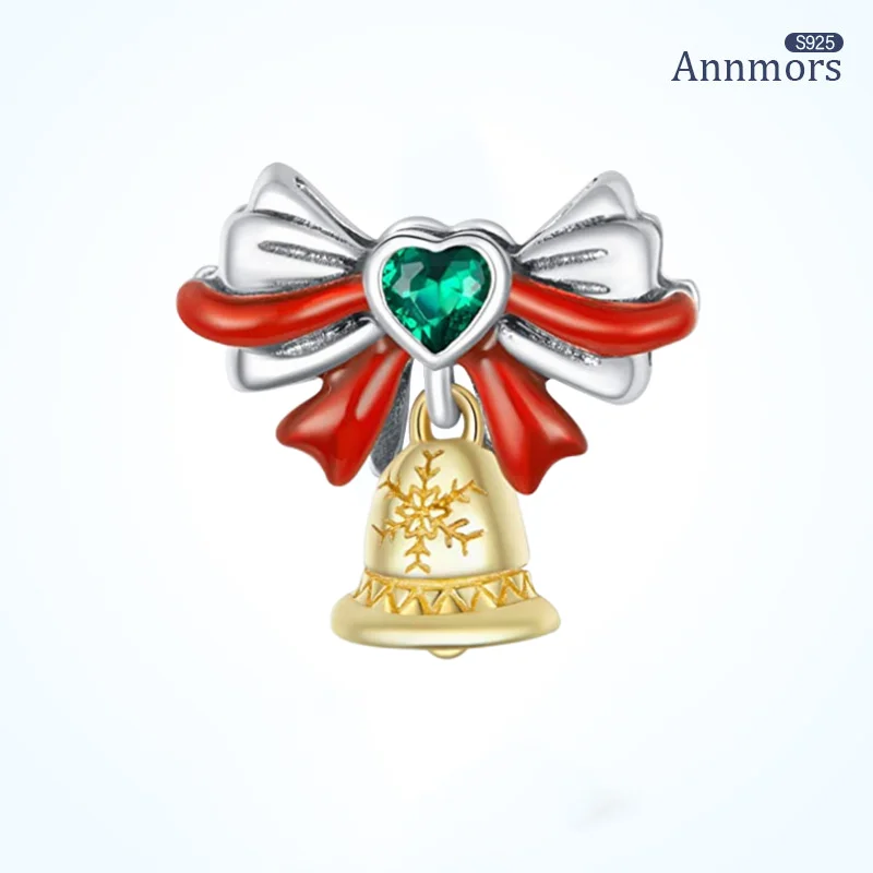 Christmas Bow Bells Charms Silver Plating Fits Original Bracelets Charms Pendant Woman New Years Gifts Jewelry Bead
Christmas Bow Bells Charms Silver Plating Fits Original Bracelets Charms Pendant Woman New Years Gifts Jewelry Bead
