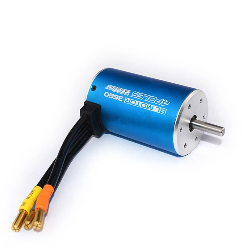 60A ESC/2600KV Splashproof Brushless Motor 50000 Max Speed for 1:10 RC Car Truck Tool
60A ESC/2600KV Splashproof Brushless Motor 50000 Max Speed for 1:10 RC Car Truck Tool