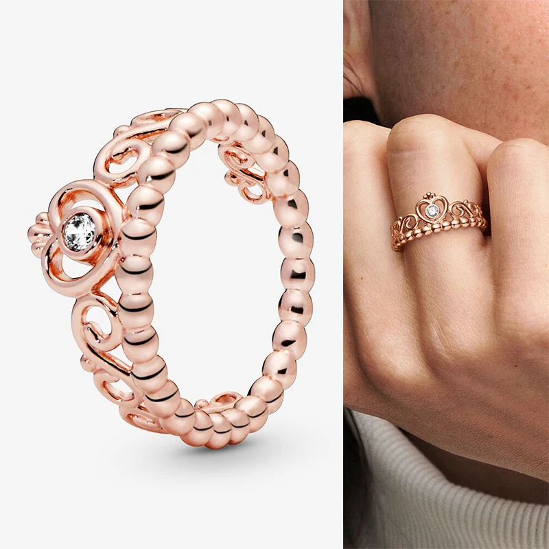 925 Sterling Silver Pan Ring Rose Gold Retro Crown Ring For Women Wedding Party Gift Fashion Jewelry
925 Sterling Silver Pan Ring Rose Gold Retro Crown Ring For Women Wedding Party Gift Fashion Jewelry