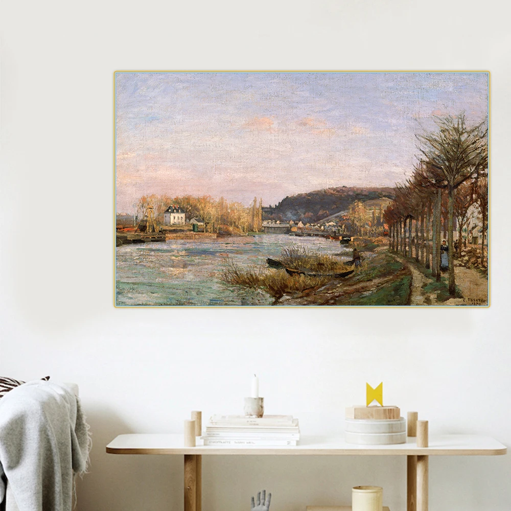 Citon Camille Pissarro《The Seine at Bougival》Canvas Art Oil Painting Famous Artwork Picture Poster Wall Decor Home Decoration
Citon Camille Pissarro《The Seine at Bougival》Canvas Art Oil Painting Famous Artwork Picture Poster Wall Decor Home Decoration