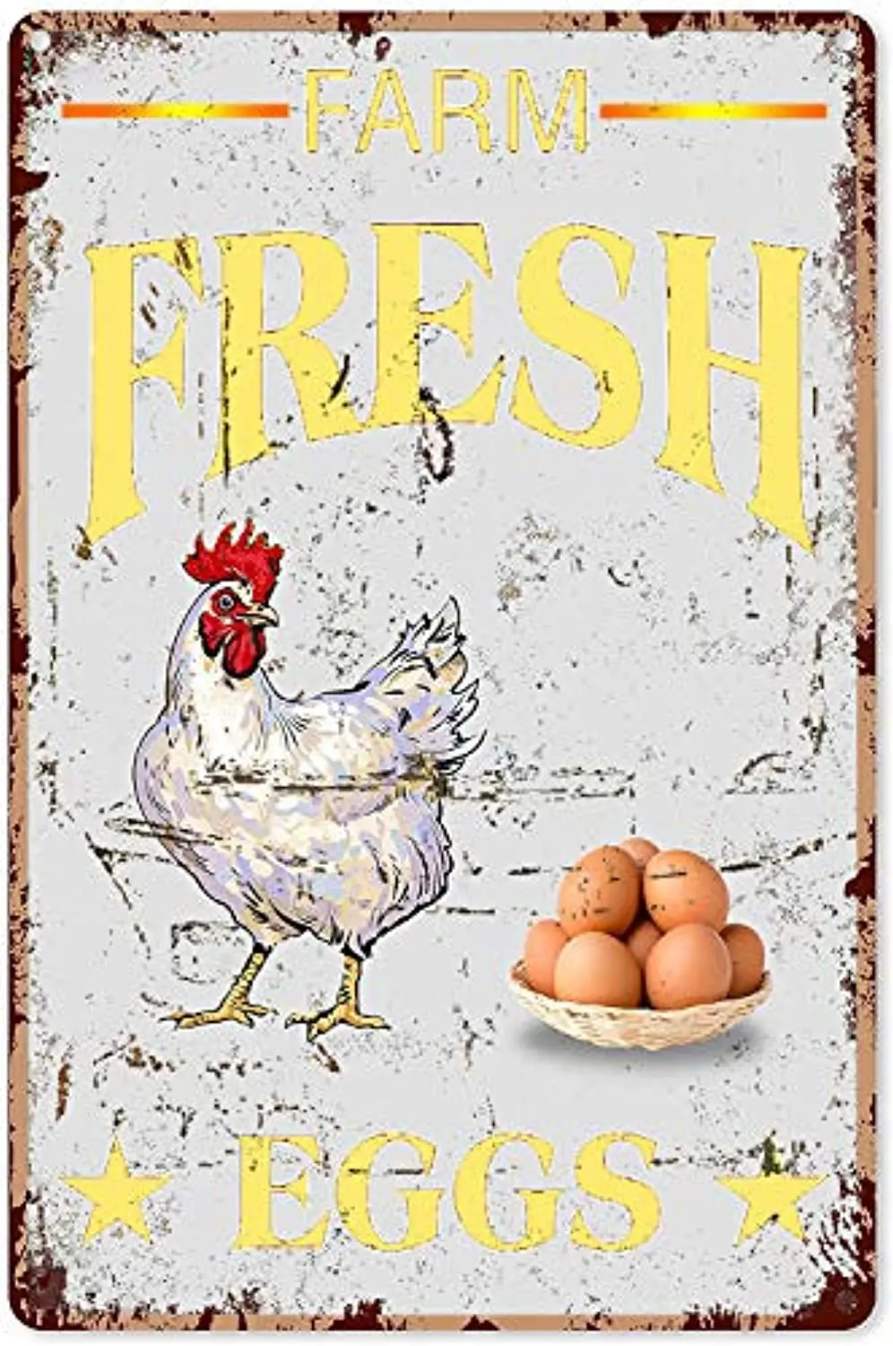 Забавный знак курятника, свежие яйца, искусственная ферма, ботанический сад, вывеска для дома, куриный дом, настенное украшение
Забавный знак курятника, свежие яйца, искусственная ферма, ботанический сад, вывеска для дома, куриный дом, настенное украшение