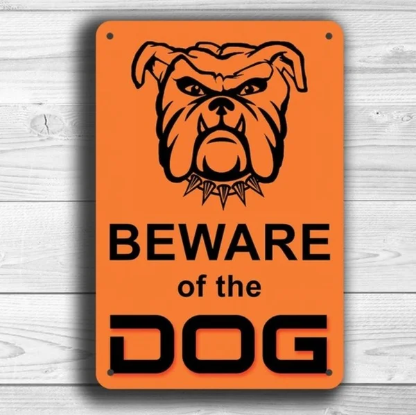 Beware of the Dog Metal sign painting Poster Tin Sign home wall Decoration courtyard sign
Beware of the Dog Metal sign painting Poster Tin Sign home wall Decoration courtyard sign