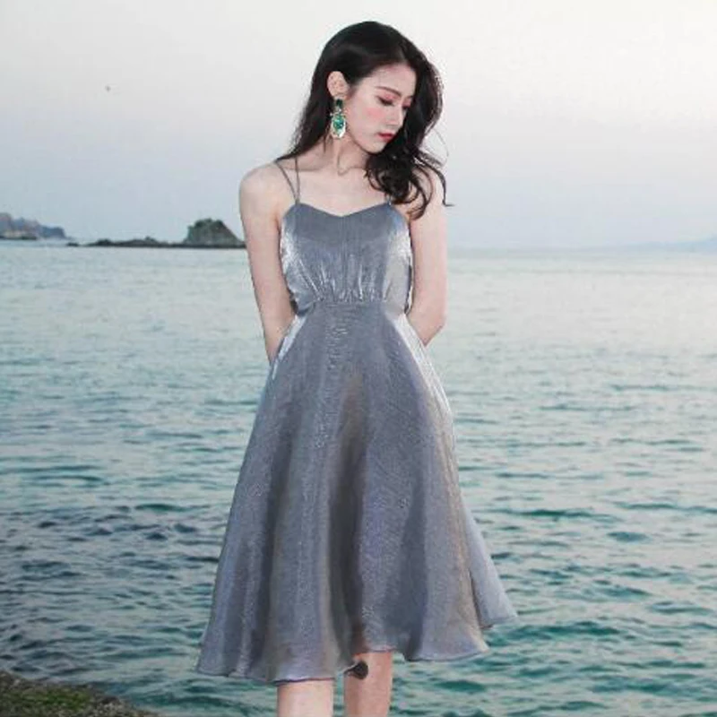 Women's Spring Summer Style Dress Women's Ruffles Backless Sexy Solid Color Sequined Sleeveless A-Line Dress SS1302
Women's Spring Summer Style Dress Women's Ruffles Backless Sexy Solid Color Sequined Sleeveless A-Line Dress SS1302