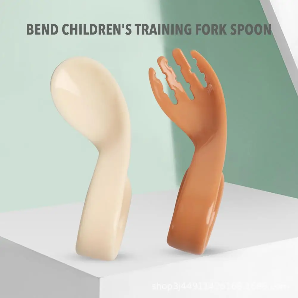 Baby Utensils Set Curved Fork Spoon Kit Plastic Kids Auxiliary Food Training Tableware Plastic Toddlers Soft Bendable Fork Spoon
Baby Utensils Set Curved Fork Spoon Kit Plastic Kids Auxiliary Food Training Tableware Plastic Toddlers Soft Bendable Fork Spoon