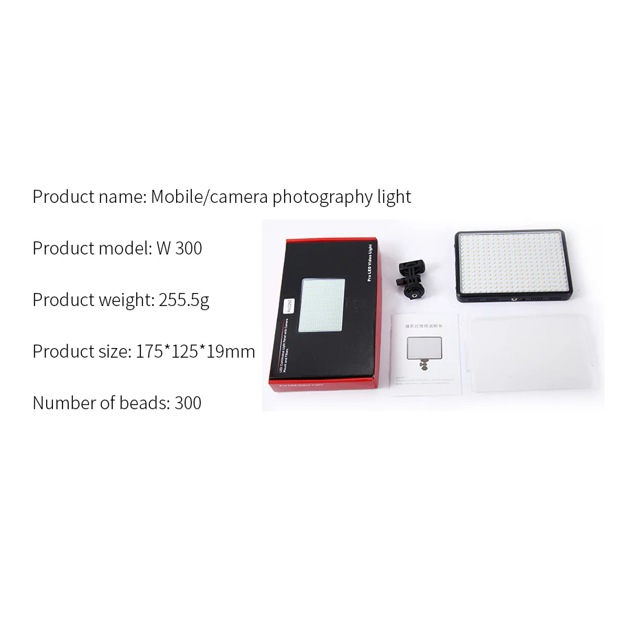 MAMEN Professional Video Fill Light With 300 Pcs LEDs 3200K-5600K Lamp For DSLR Camera Smartphone Photography Video Lighting
MAMEN Professional Video Fill Light With 300 Pcs LEDs 3200K-5600K Lamp For DSLR Camera Smartphone Photography Video Lighting