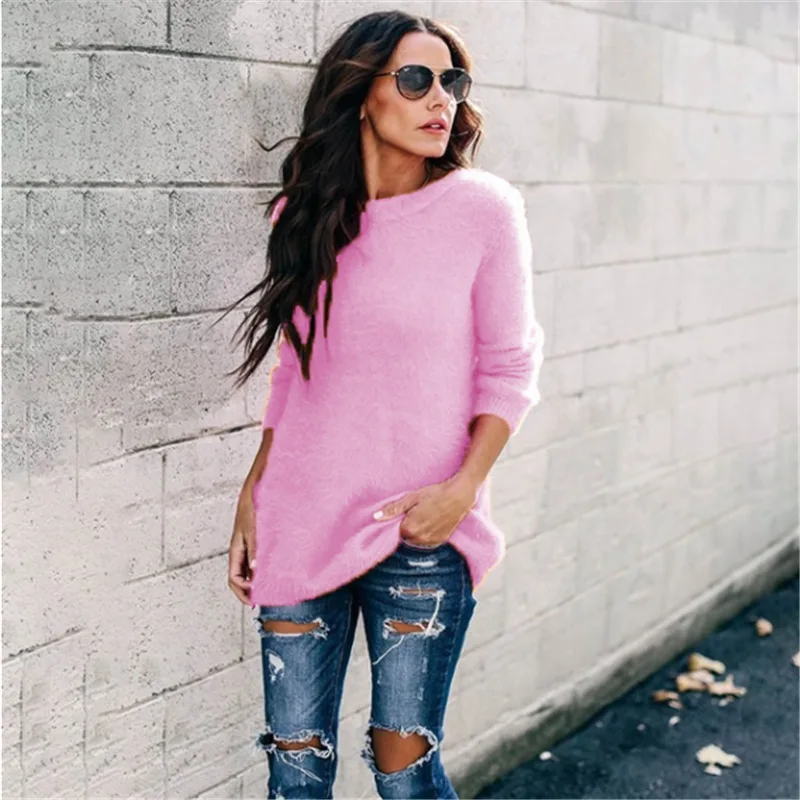 Autumn New European and American Knitted Sweater Stitching Pullover Women Sweaters for Women Long Sleeve Knit Top Women
Autumn New European and American Knitted Sweater Stitching Pullover Women Sweaters for Women Long Sleeve Knit Top Women