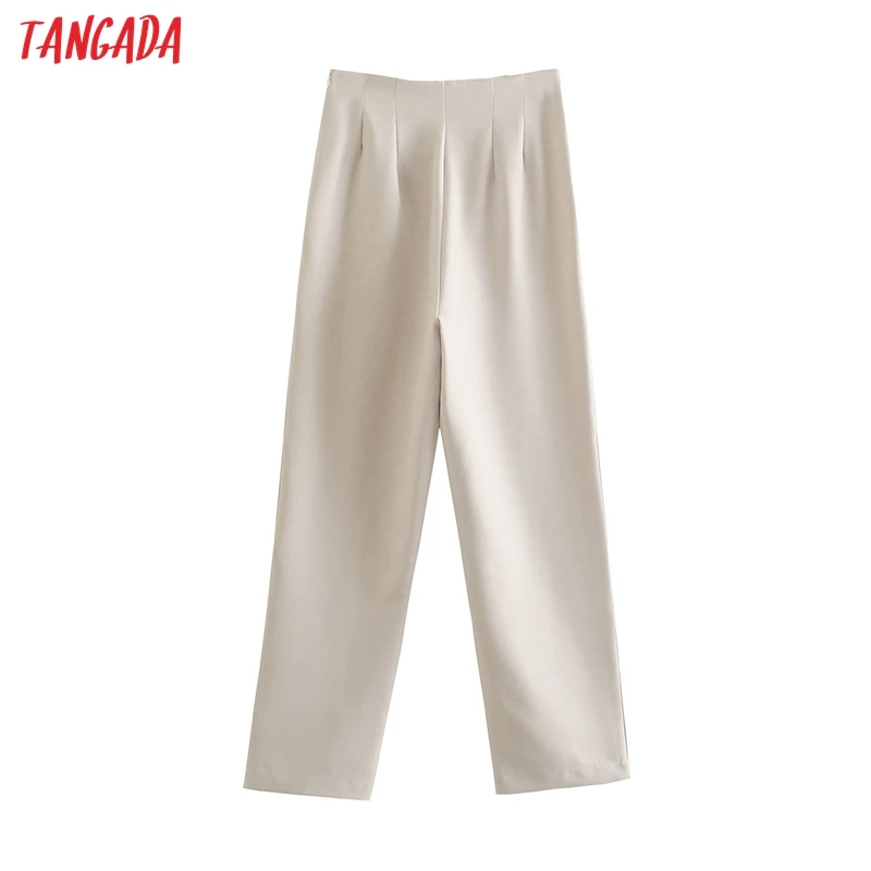 Tangada 2021 Fashion Women Buttons Decorate Long Suit Pants Trousers Pockets High Waist Office Lady Pants Pantalon JE134
Tangada 2021 Fashion Women Buttons Decorate Long Suit Pants Trousers Pockets High Waist Office Lady Pants Pantalon JE134