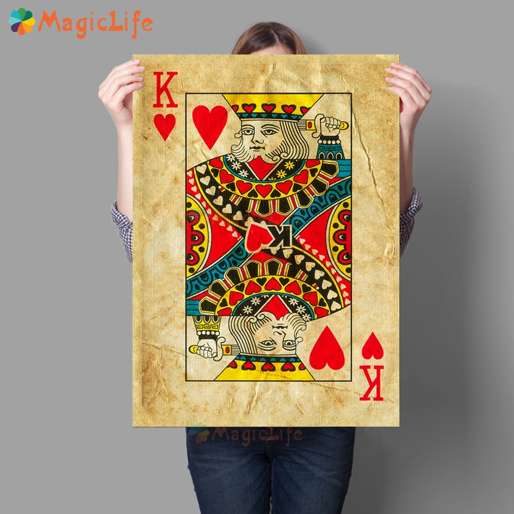 Vintage Queen King Poker Wall Pictures For Living Room Interesting Nordic Poster Wall Art Canvas Painting Home Decor Unframed
Vintage Queen King Poker Wall Pictures For Living Room Interesting Nordic Poster Wall Art Canvas Painting Home Decor Unframed