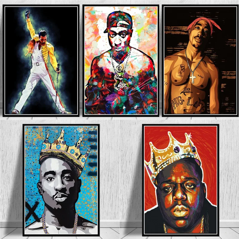 Painting Canvas 2pac Tupac The Notorious Freddie Mercury Rapper STARs Poster Prints Wall Art Pictures Living Room Home Decor
Painting Canvas 2pac Tupac The Notorious Freddie Mercury Rapper STARs Poster Prints Wall Art Pictures Living Room Home Decor