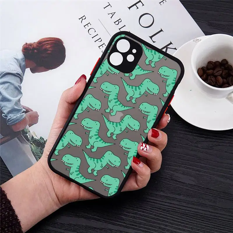 Lovely Little dinosaur cartoon animal Phone Case matte transparent For iphone 7 8 11 12 plus mini x xs xr pro max cover
Lovely Little dinosaur cartoon animal Phone Case matte transparent For iphone 7 8 11 12 plus mini x xs xr pro max cover