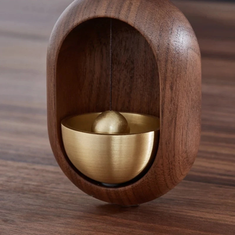Wooden Creativity Wind Chimes Japanese Style Black Walnut Brass Bell Store Opening Magnetic Bell
Wooden Creativity Wind Chimes Japanese Style Black Walnut Brass Bell Store Opening Magnetic Bell