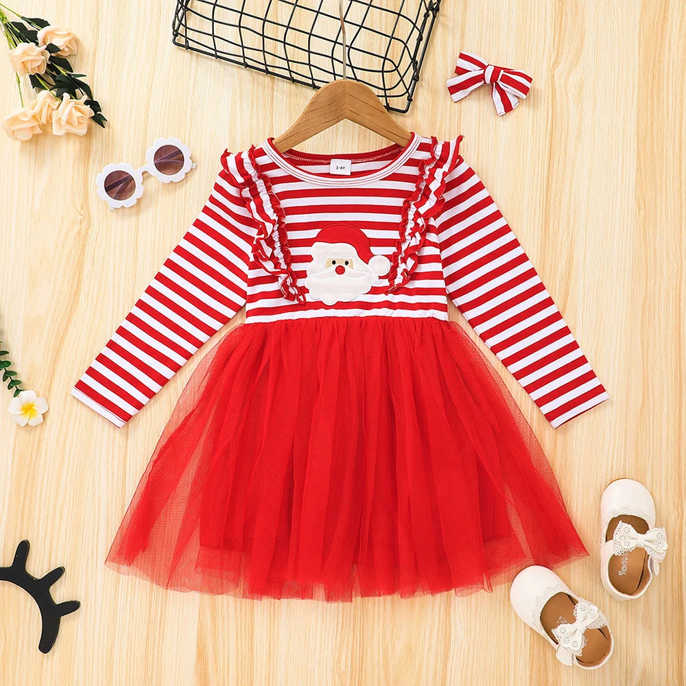 2022 Baby Christmas Dress Cotton Girls O-Neck Long Sleeve Knitted Casual Round Neck Appliques Knee Length Striped Mesh Dresses
2022 Baby Christmas Dress Cotton Girls O-Neck Long Sleeve Knitted Casual Round Neck Appliques Knee Length Striped Mesh Dresses