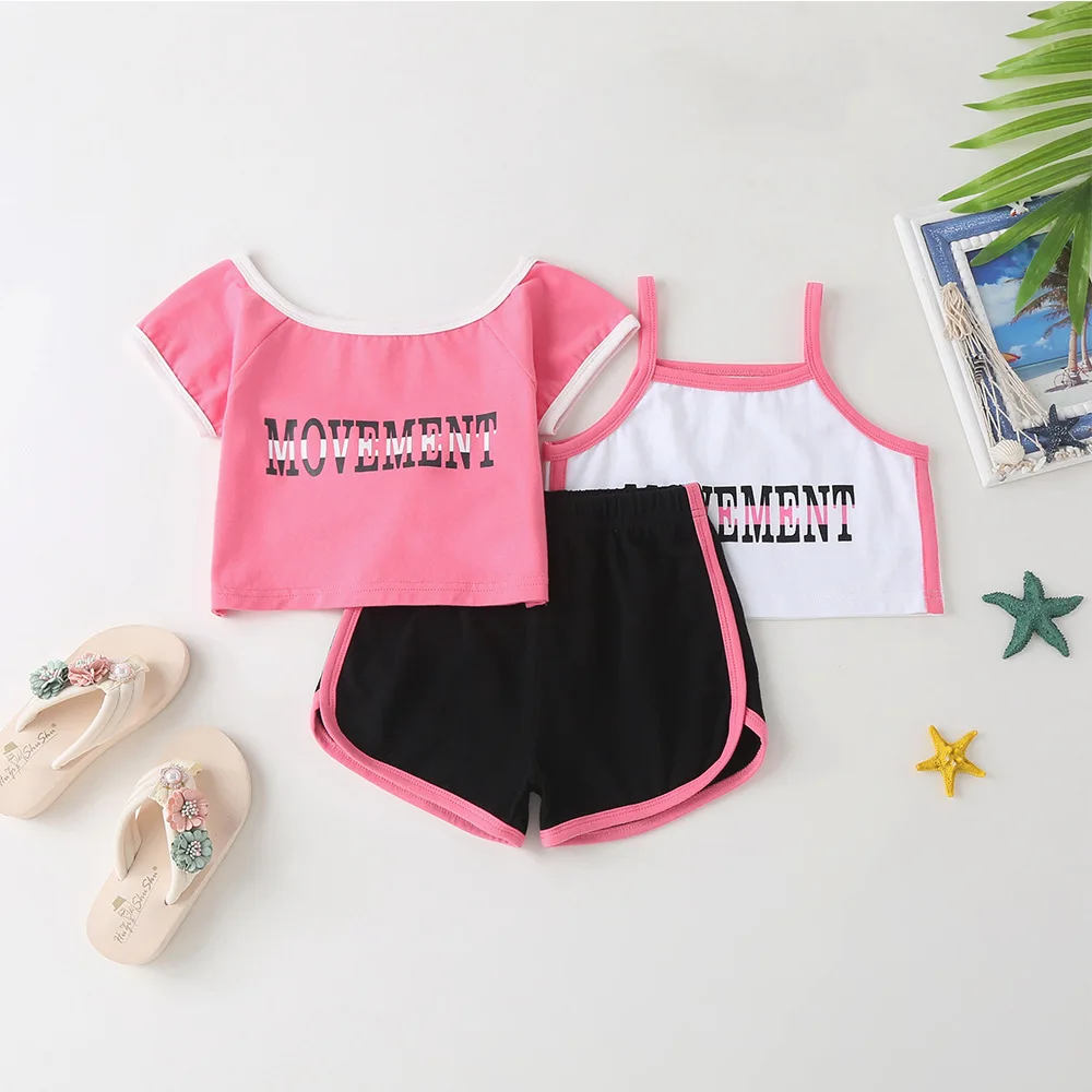 2022 Summer Children Sets Short Sleeve O Neck Letter T-shirt Gray Shorts 2Pcs Roupa Infantil Menina Clothes Sets 18M-6T
2022 Summer Children Sets Short Sleeve O Neck Letter T-shirt Gray Shorts 2Pcs Roupa Infantil Menina Clothes Sets 18M-6T