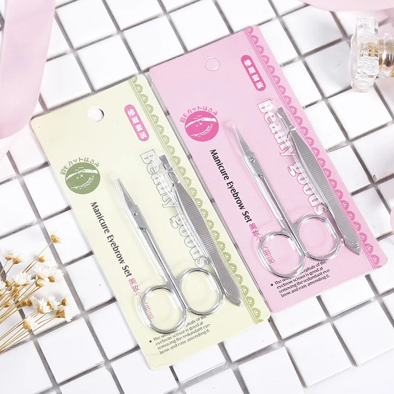 Stainless Steel Eyebrow Trimming Scissors With Comb Removable Washable Shaver Eyelash Hair Clip Epilator Makeup Tool
Stainless Steel Eyebrow Trimming Scissors With Comb Removable Washable Shaver Eyelash Hair Clip Epilator Makeup Tool