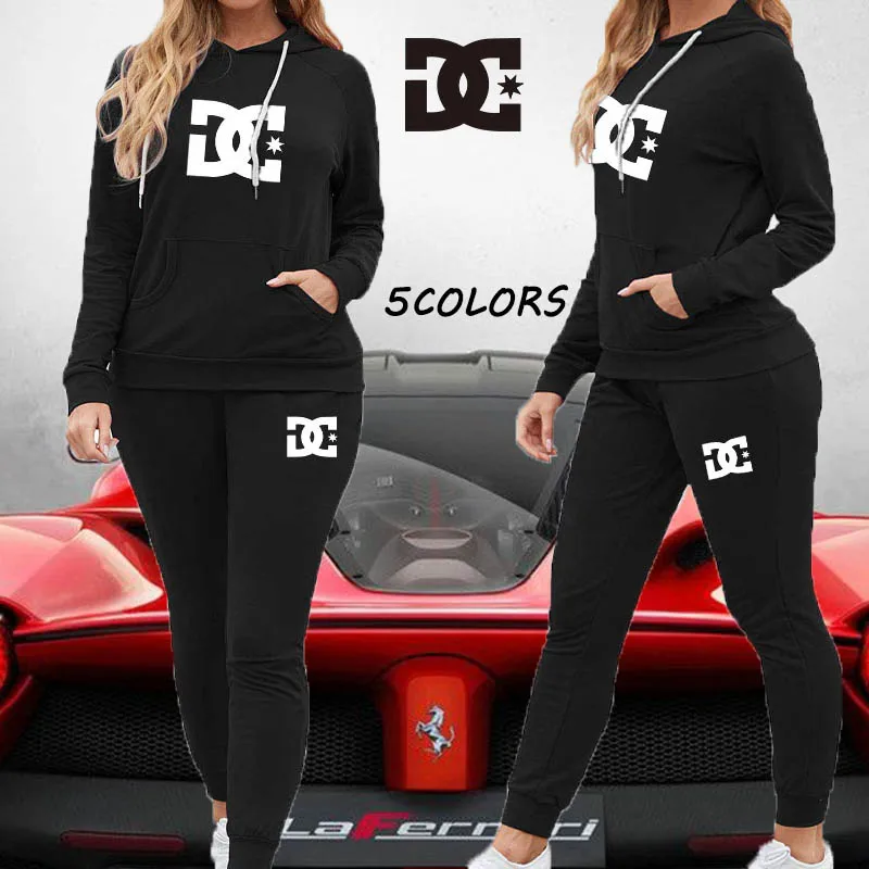 2022 Newest DC Printed Women's Tracksuit Solid Color Sports Style Hooded Hoodies +pants 2PCS Sets Clothing Windproof Woman Suits
2022 Newest DC Printed Women's Tracksuit Solid Color Sports Style Hooded Hoodies +pants 2PCS Sets Clothing Windproof Woman Suits