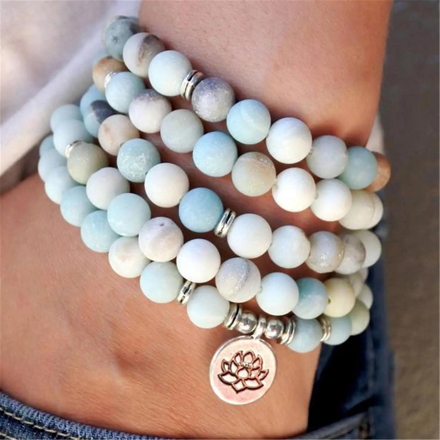 6mm Amazonite Gemstone 108 Beads Mala Pendant Necklace Bracelet Accessories Bless Classic Reiki Ruyi Pray Chakra Buddhism Yoga
6mm Amazonite Gemstone 108 Beads Mala Pendant Necklace Bracelet Accessories Bless Classic Reiki Ruyi Pray Chakra Buddhism Yoga