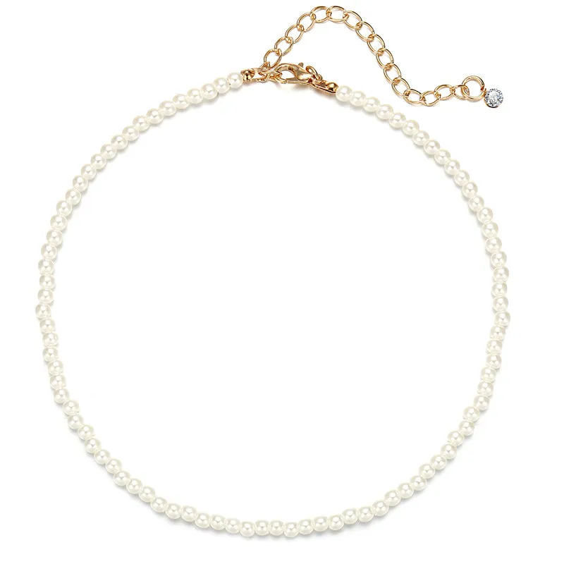 17KM винтажные жемчужные ожерелья для женщин модные с кулоном в виде сердца