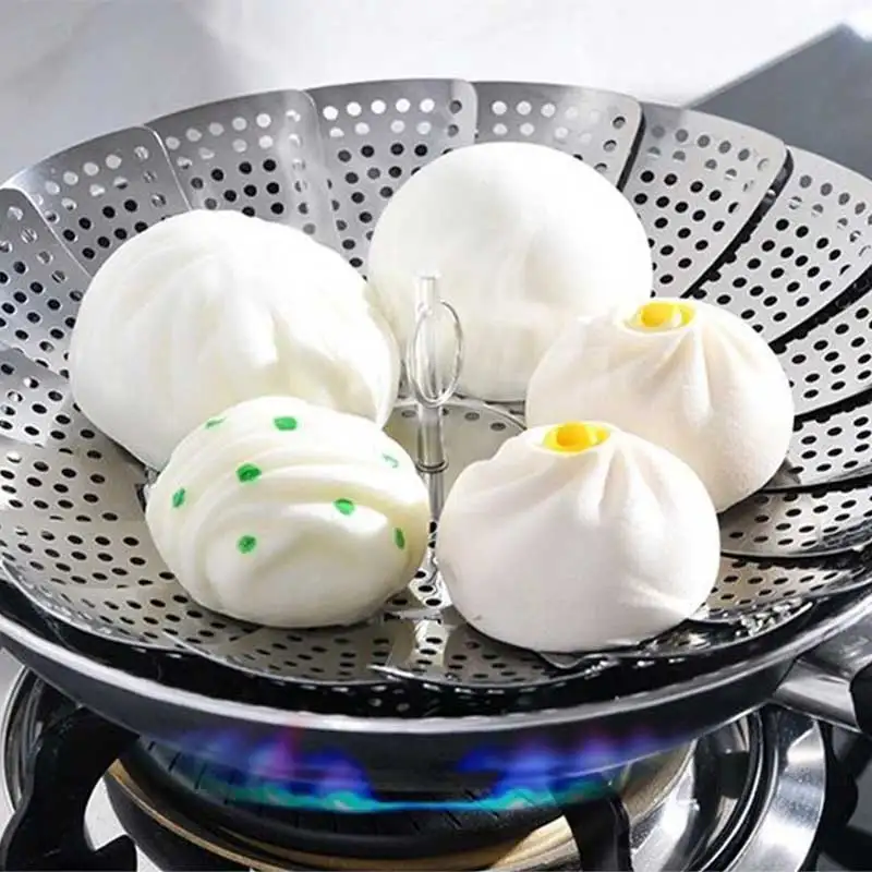 Steam Stainless Steel Folding Dish Food Steamer Basket Mesh Vegetable Cooker Steamer Expandable Kitchen Tool
Steam Stainless Steel Folding Dish Food Steamer Basket Mesh Vegetable Cooker Steamer Expandable Kitchen Tool
