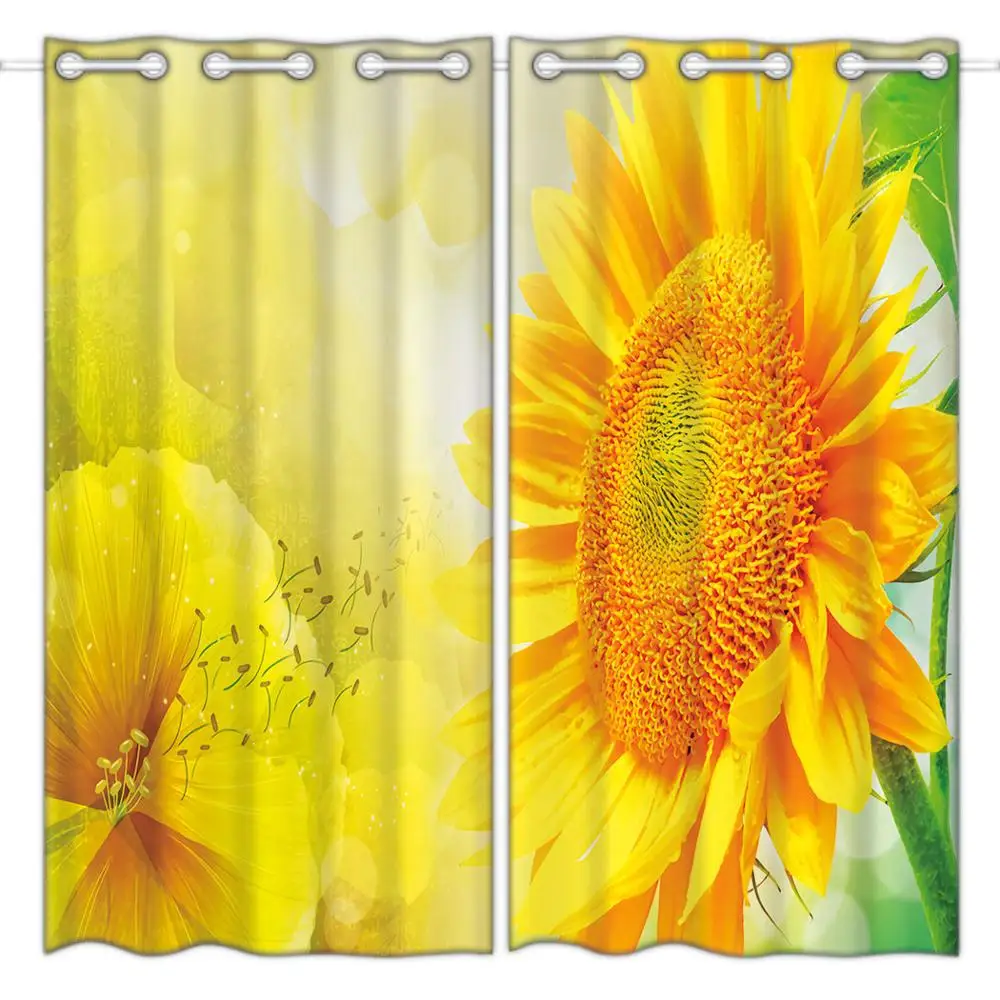 HommomH blackout curtains (2 panels) bedroom quality fabric curtains beautiful sunflowers
HommomH blackout curtains (2 panels) bedroom quality fabric curtains beautiful sunflowers
