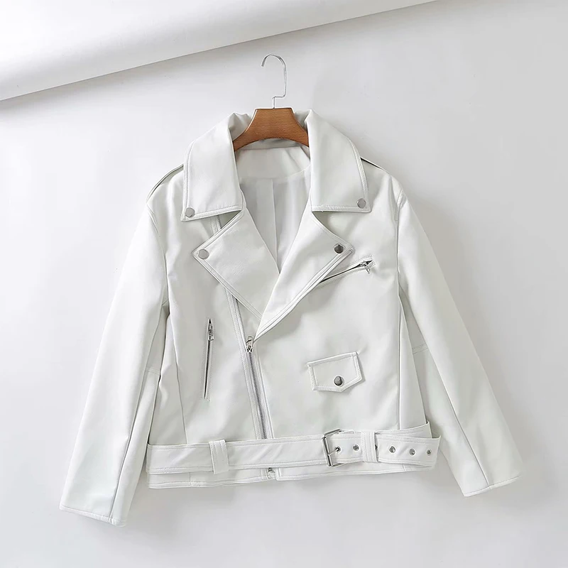 Zcwxm Spring Autumn Women Pu Faux Leather Jacket with Belt Streetwear Lapel Oversized Purple Leather Loose Coat Lady Outwear
Zcwxm Spring Autumn Women Pu Faux Leather Jacket with Belt Streetwear Lapel Oversized Purple Leather Loose Coat Lady Outwear