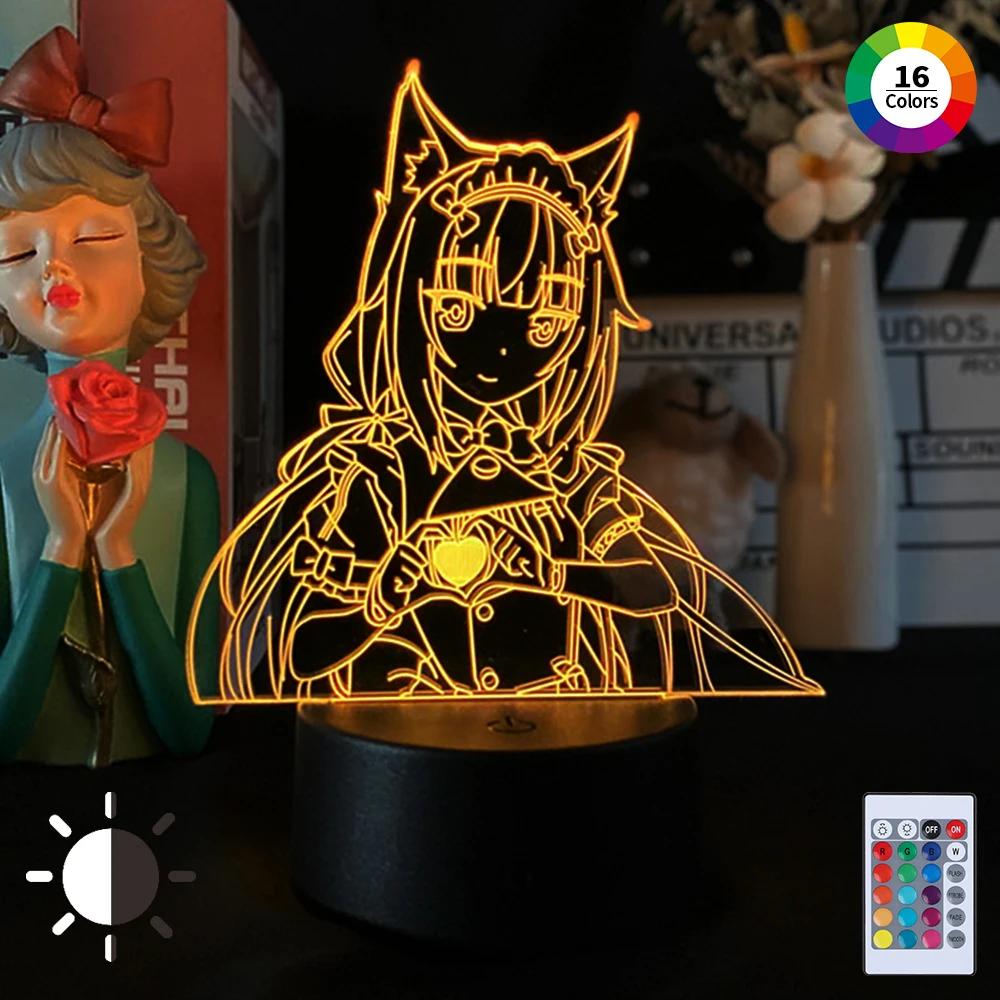 Acrylic 3d anime lamp anime Nekoparar nightlights lamp figurine lighting for bedroom cartoon comics light home decor lamp gift
Acrylic 3d anime lamp anime Nekoparar nightlights lamp figurine lighting for bedroom cartoon comics light home decor lamp gift