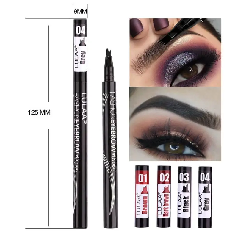 3D Waterproof Eyebrow Pen Four-claw Eye Brow Tint Makeup Microblading Eyebrow Pencil Brown Black Lasting Eyes Makeup TSLM1
3D Waterproof Eyebrow Pen Four-claw Eye Brow Tint Makeup Microblading Eyebrow Pencil Brown Black Lasting Eyes Makeup TSLM1