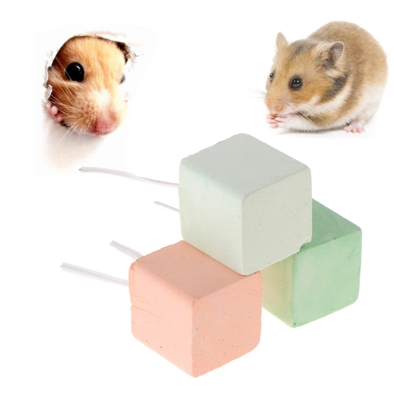 Hamster Teeth Grinding Stone Mineral Calcium Rabbit Rat Squirrel Toys Cube Hang 
Hamster Teeth Grinding Stone Mineral Calcium Rabbit Rat Squirrel Toys Cube Hang
