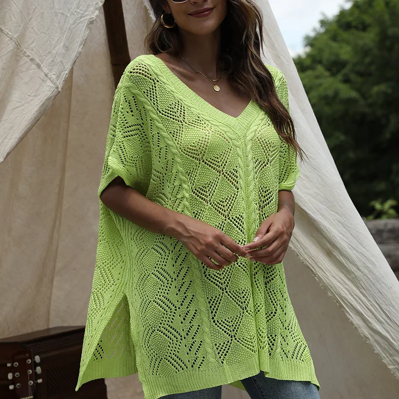 Poncho Women Sexy V Neck Bat Sleeved Knitted Shawls Autumn Winter Fall Clothes Knit Poncho Sweater Poncho Mujer Feminino Femme
Poncho Women Sexy V Neck Bat Sleeved Knitted Shawls Autumn Winter Fall Clothes Knit Poncho Sweater Poncho Mujer Feminino Femme