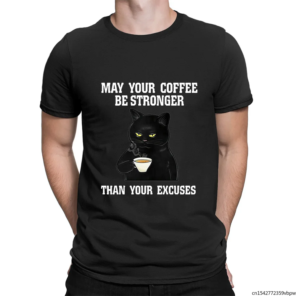 Black Cat May Your Coffee Be Stronger Than Your Excuses Funny Cat Men's Shirt Short Sleeve oversize men T-Shirt Funny Tee Gifts
Black Cat May Your Coffee Be Stronger Than Your Excuses Funny Cat Men's Shirt Short Sleeve oversize men T-Shirt Funny Tee Gifts