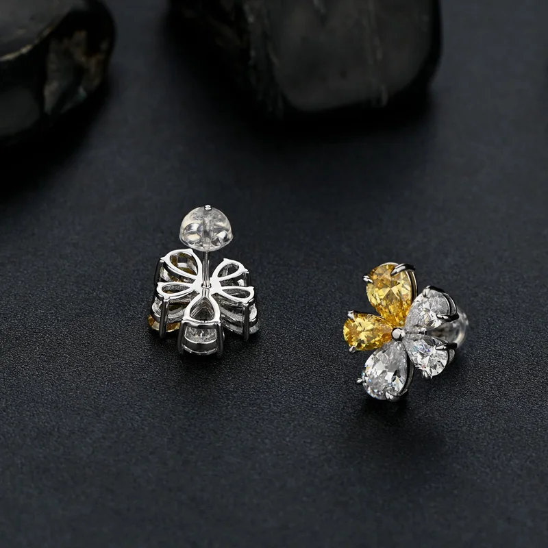 COSYA 100% 925 Sterling Silver White Flower High Carbon Diamond Earrings Daily Fashion For Women Engagement Fine Birthday Gift
COSYA 100% 925 Sterling Silver White Flower High Carbon Diamond Earrings Daily Fashion For Women Engagement Fine Birthday Gift