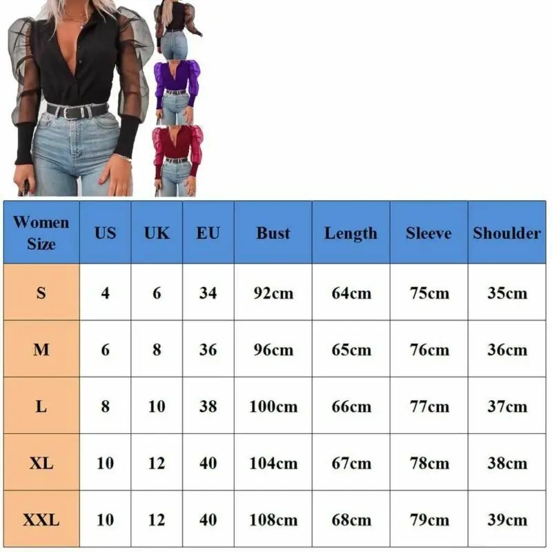 Hirigin Autumn Women Lady Tulle Ruffle Long Puff Sleeve Sexy V Neck Shirt Loose Casual Party Elegant Blouse Tops Clothes
Hirigin Autumn Women Lady Tulle Ruffle Long Puff Sleeve Sexy V Neck Shirt Loose Casual Party Elegant Blouse Tops Clothes