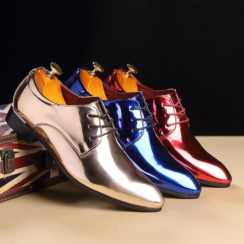 Big Size Trend Pointed Toe Men Leather Shoes Fashion Bright Business Shoes Casual Wedding Hard-wearing Shoes 2020 New
Big Size Trend Pointed Toe Men Leather Shoes Fashion Bright Business Shoes Casual Wedding Hard-wearing Shoes 2020 New