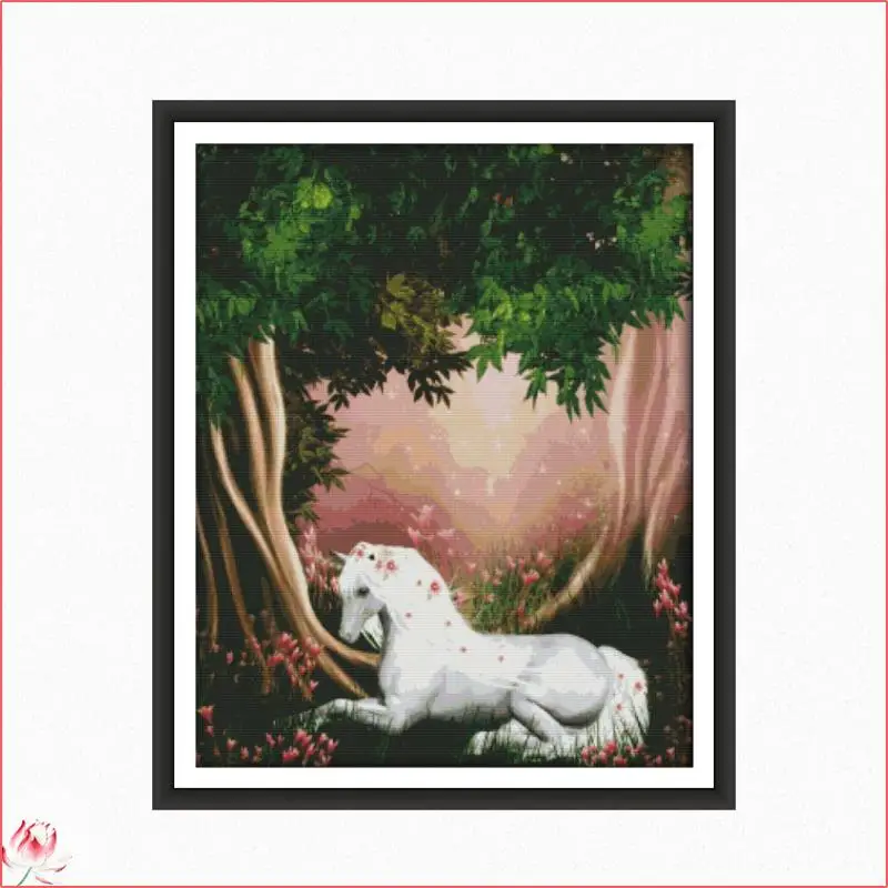 Beautiful Forest Unicorn Cross Stitch Kits Counted Canvasa Embroidery Sets 11CT 14CT DIY Handmade Needlework Home Decoration
Beautiful Forest Unicorn Cross Stitch Kits Counted Canvasa Embroidery Sets 11CT 14CT DIY Handmade Needlework Home Decoration