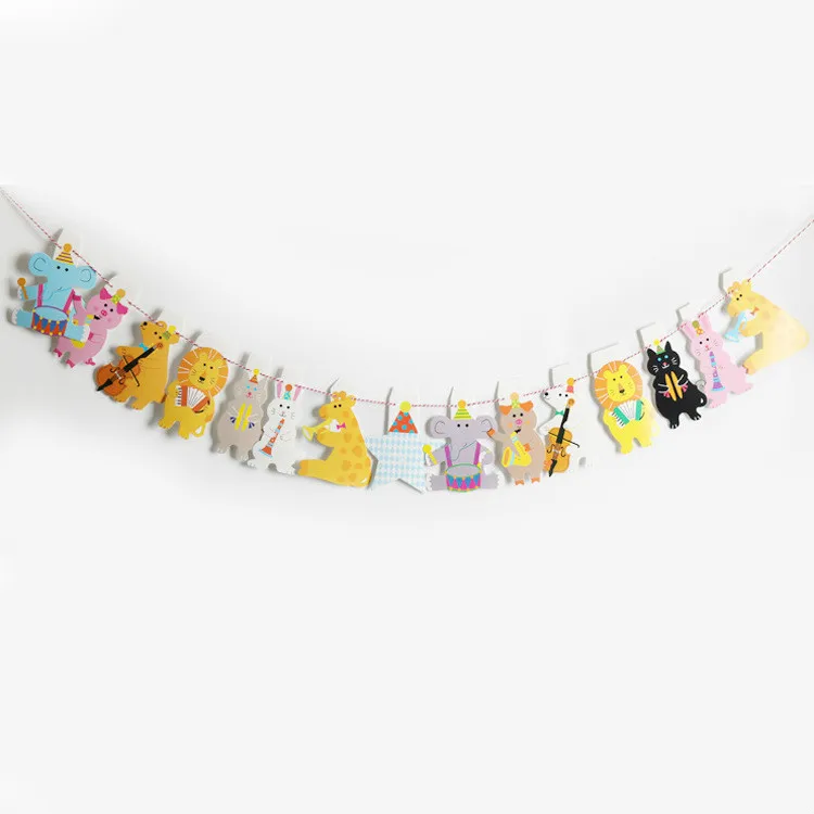 1 set Cartoon Animals Banners Paperboard Hanging Buntings Birthday Party Decorations Kids Kindergarten Party Decoration Flags
1 set Cartoon Animals Banners Paperboard Hanging Buntings Birthday Party Decorations Kids Kindergarten Party Decoration Flags
