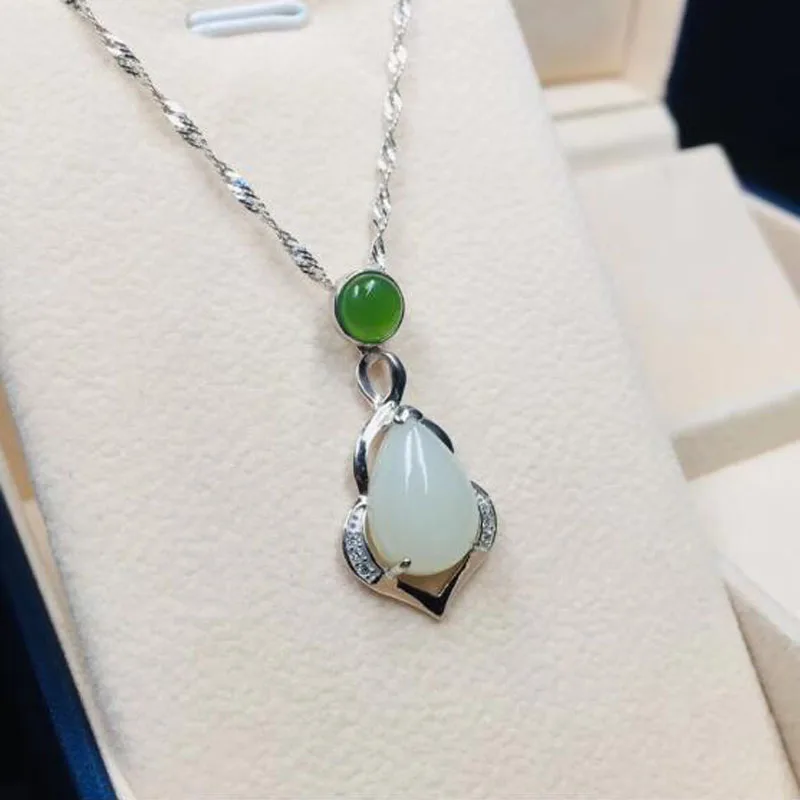 Natural Jade Lucky 925 Silver Pendant Charm Jewellery Fashion Accessories Hand-Carved Man Woman Amulet Gifts
Natural Jade Lucky 925 Silver Pendant Charm Jewellery Fashion Accessories Hand-Carved Man Woman Amulet Gifts