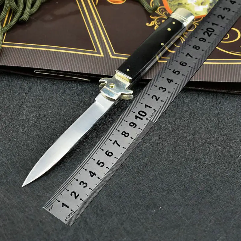 9 inch Italian mafia folding knife, D2 Blade, horn handle, tactical pocket knife, outdoor camping, survival, hunting, EDC tool o
9 inch Italian mafia folding knife, D2 Blade, horn handle, tactical pocket knife, outdoor camping, survival, hunting, EDC tool o