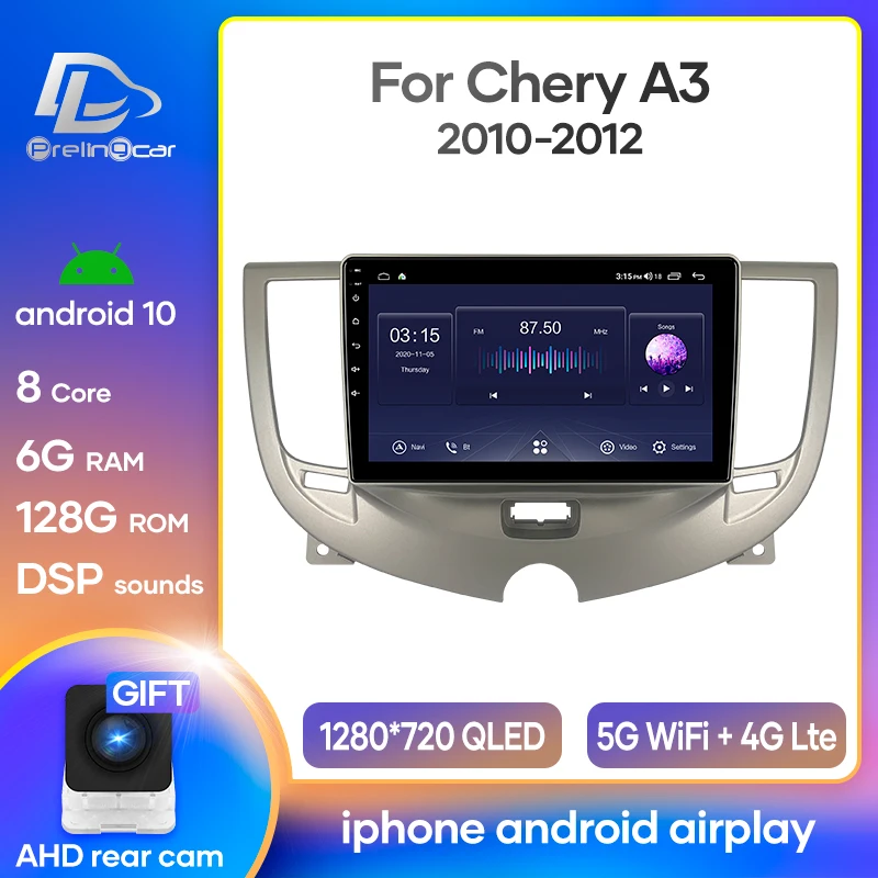 4G LTE Android 9,0 Автомобильный gps мультимедийный видеоплеер на приборной панели для Chery A3 2010-2012 лет Навигация стерео
4G LTE Android 9,0 Автомобильный gps мультимедийный видеоплеер на приборной панели для Chery A3 2010-2012 лет Навигация стерео