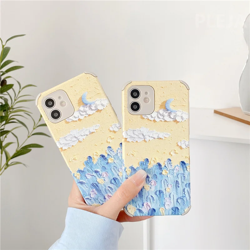 Relief Art Watercolor Oil Painting For iphone 12 mini 11 Pro Max 7 8 plus X XR XS Max SE 2020 Cover Cute Leather Silicone Cases
Relief Art Watercolor Oil Painting For iphone 12 mini 11 Pro Max 7 8 plus X XR XS Max SE 2020 Cover Cute Leather Silicone Cases