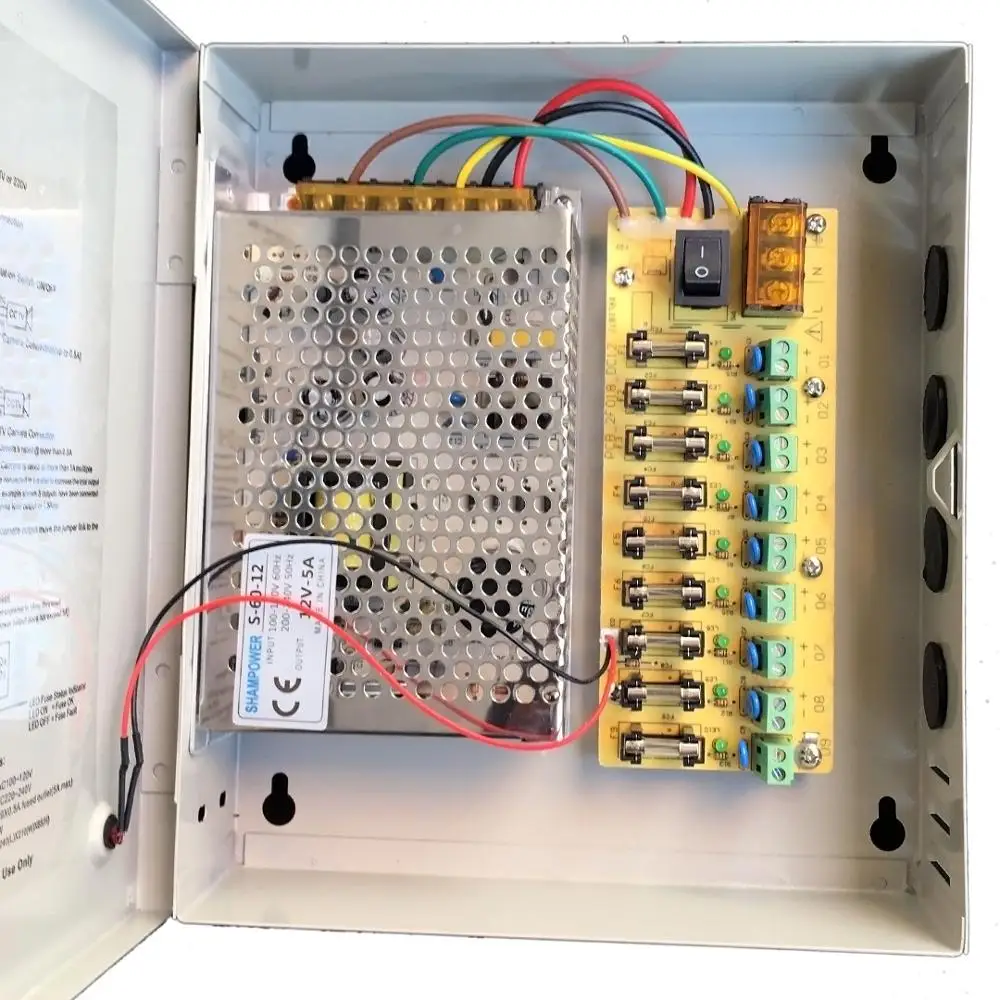 9CH AC100 240V To DC12V 5A 10A 15A блок питания адаптер трансформатор для камеры