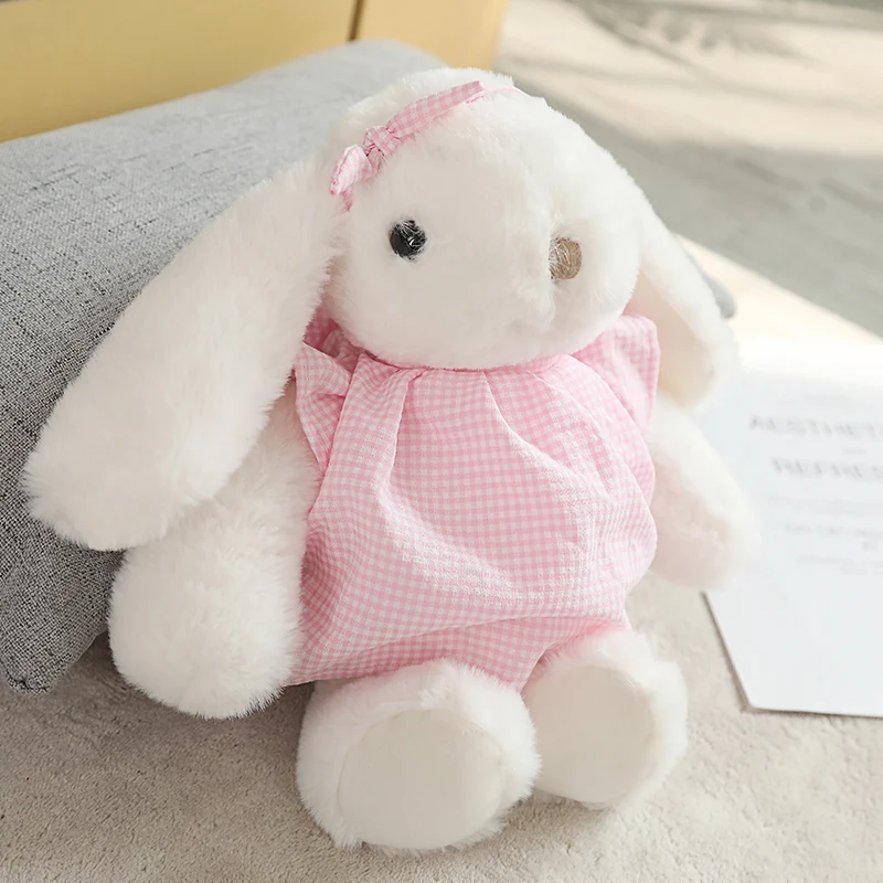 30cm Soft White Rabbit Doll Dressed Checks Skirt Bunny Cute Animal Plush Toy Baby Toddler Sleeping Friend Birthday Gift
30cm Soft White Rabbit Doll Dressed Checks Skirt Bunny Cute Animal Plush Toy Baby Toddler Sleeping Friend Birthday Gift