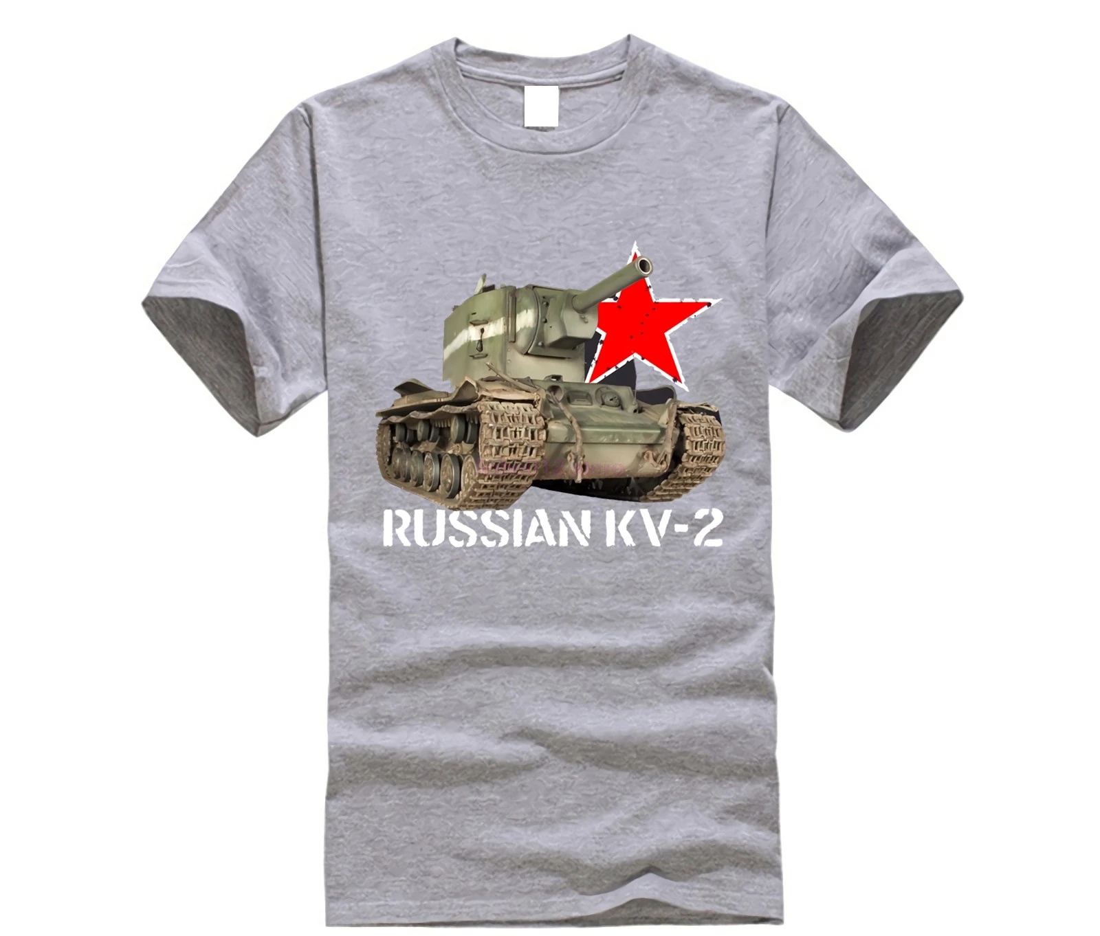 2019 летняя хлопковая футболка русская KV 2 tank WW2 модная в стиле милитари armour танки