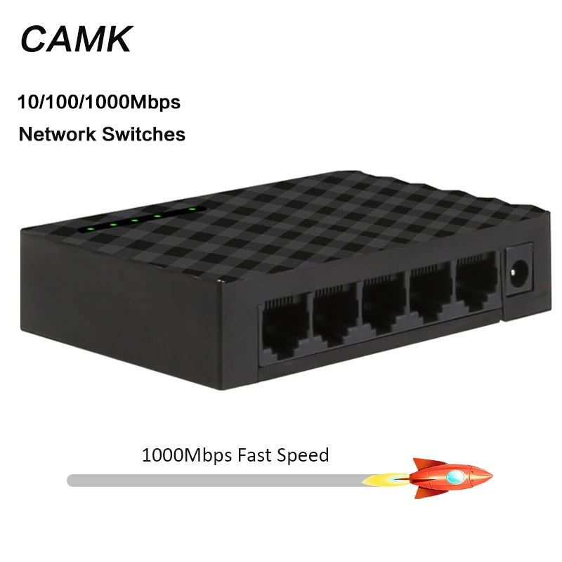 10/100/1000Mbps 5 Port Gigabit Network Switch Gigabit Ethernet Network Switcher RJ45 Lan Hub High Performance Ethernet EU Plug 
10/100/1000Mbps 5 Port Gigabit Network Switch Gigabit Ethernet Network Switcher RJ45 Lan Hub High Performance Ethernet EU Plug