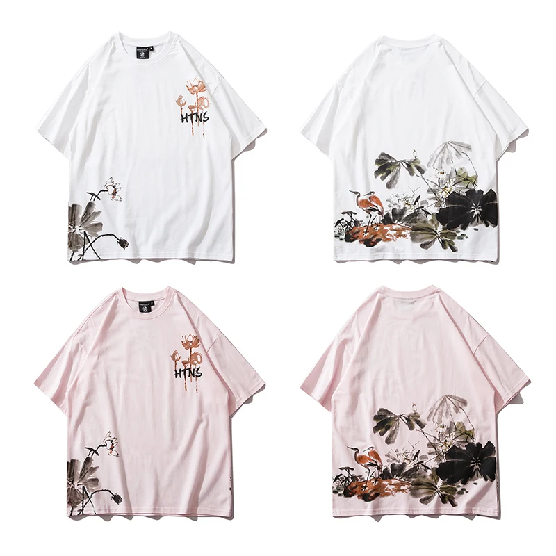 Chinese Style T Shirt Men Painting Printing Short Sleeve Loose Tshirt Men Summer O-Neck Vintage Couple Top Koszulki Dropshipping
Chinese Style T Shirt Men Painting Printing Short Sleeve Loose Tshirt Men Summer O-Neck Vintage Couple Top Koszulki Dropshipping